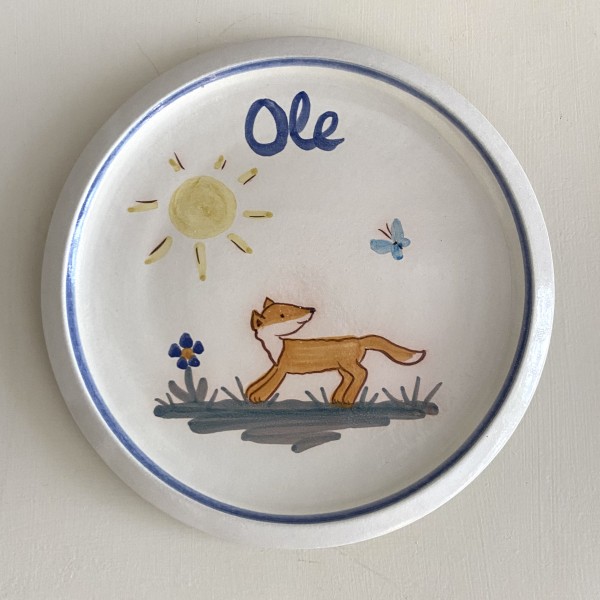 Kinderteller A, Fuchs mit Namen