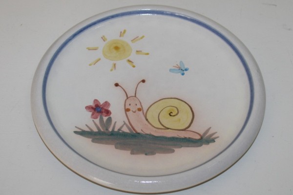 Kinderteller A, mit Schnecke