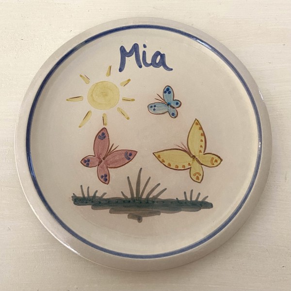 Kinderteller A, Schmetterlinge mit Namen