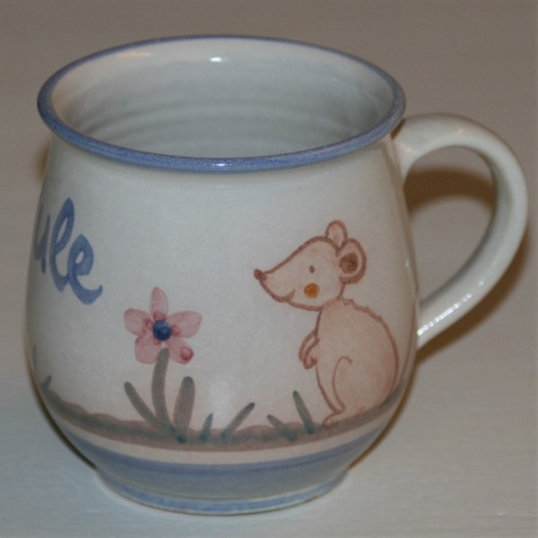 Kindertasse A mit Maus, mit Namen