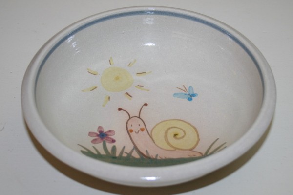 Kinderschale A, mit Schnecke